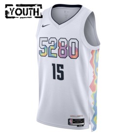 Dječji NBA Dres Denver Nuggets Nikola Jokic Nike 2024-25 City Edition Bijela Swingman